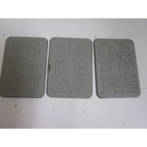 Stampin Up SIZzIX Timeless Type Alphabet Numbers Junior Sizzlets In Case - Picture 4 of 8
